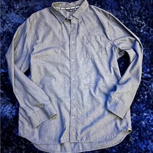 Vans Men's Charcoal Button-Down Shirt